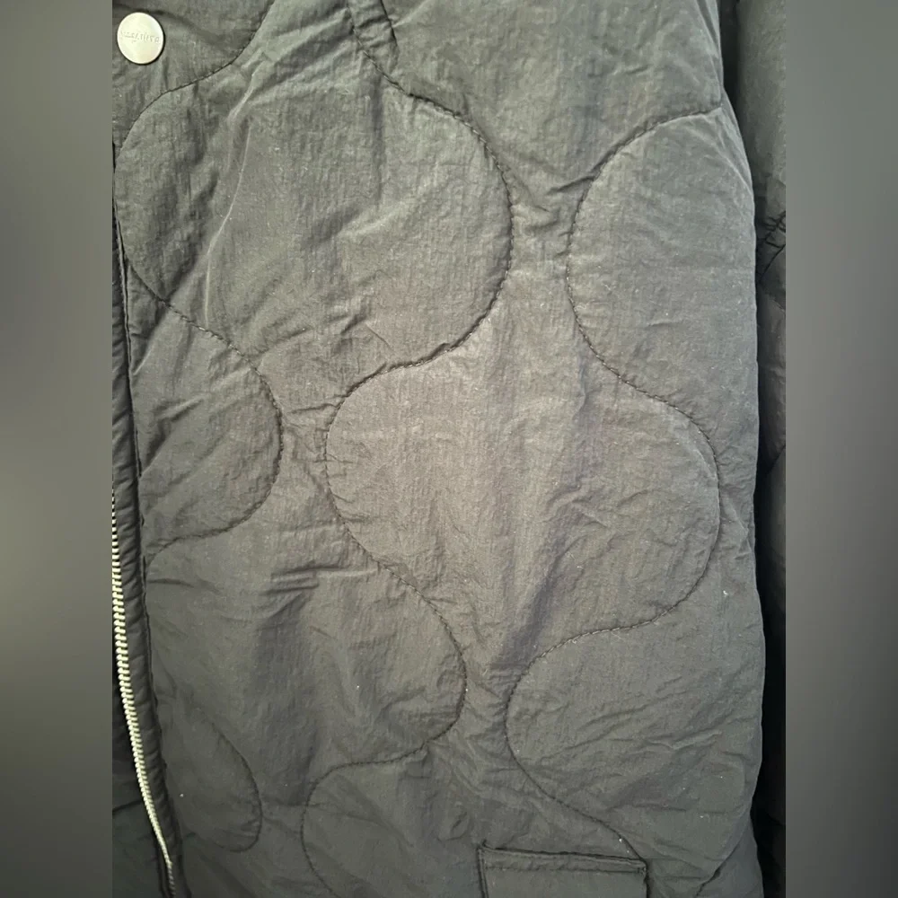 ALLSAINTS Jiro Quilted Bomber Jacket in Koto Black Size Small New - Picture 13 of 14